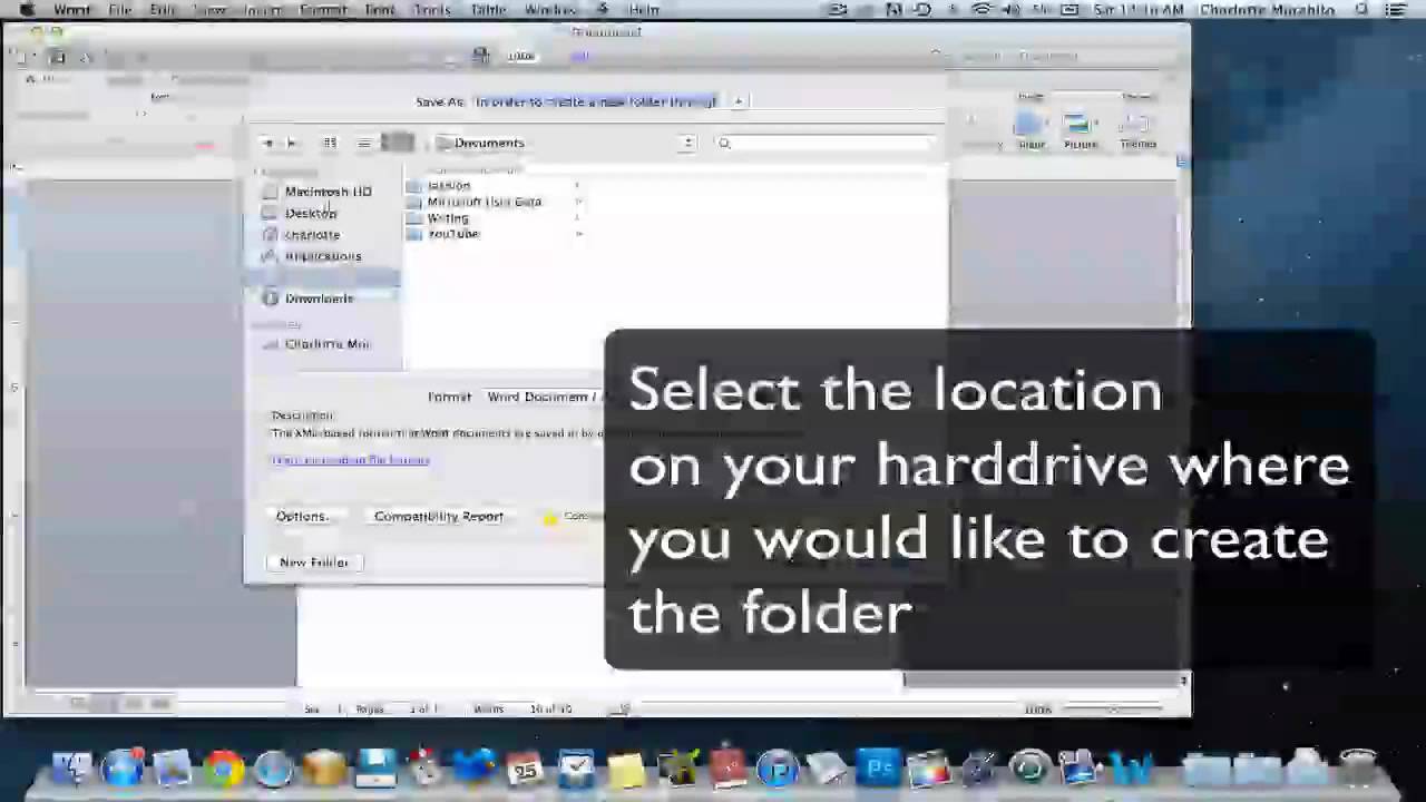 create a folder for documents on mac